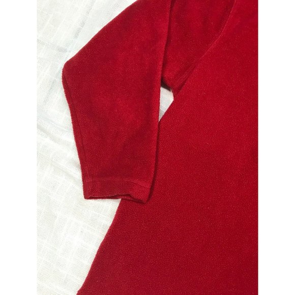 Prospirit Men's medium M Sweatshirt pullover red henley zipper pockets fleece - Picture 12 of 12